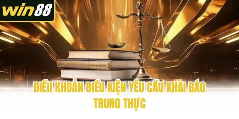 Điều khoản điều kiện yêu cầu khai báo trung thực
